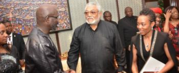 "He Gave Me Wise Counsel"- Pres. Weah Remembers Fallen Ghanaian Ex President Rawlings
